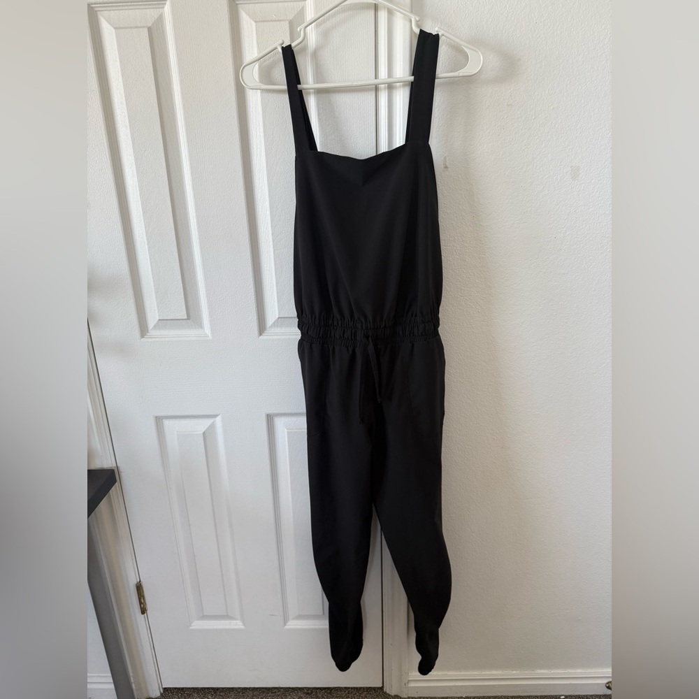 Albion Fit Black Classic Overall Jumpsuit